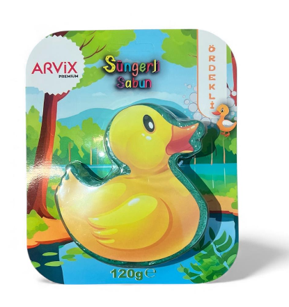ARVIX PREMIUM SPONGE DUCK DESIGN SOAP 120 GR*30
