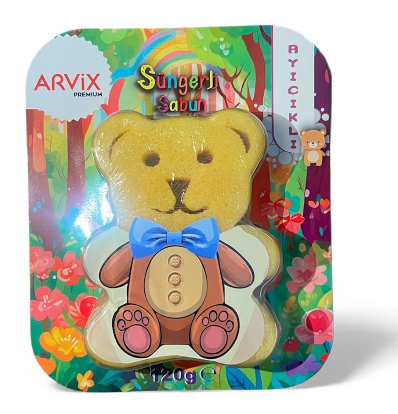 ARVIX PREMIUM SPONGE BEAR SOAP 120 GR*30