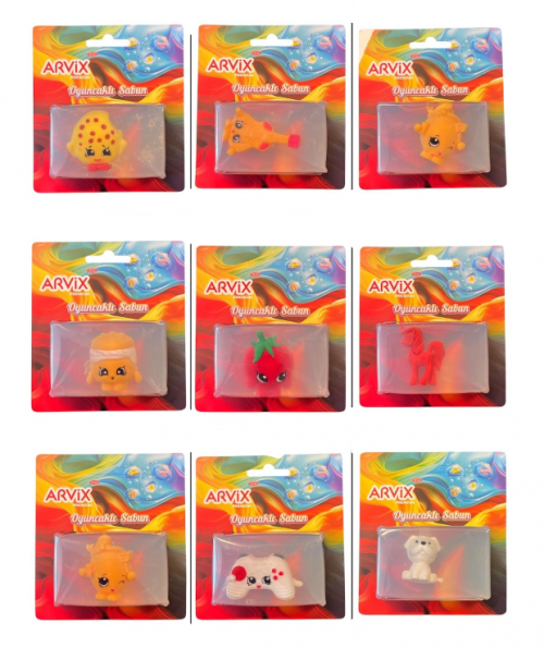 ARVIX PREMIUM CLEAR SOAP WITH TOY 100 GR*100