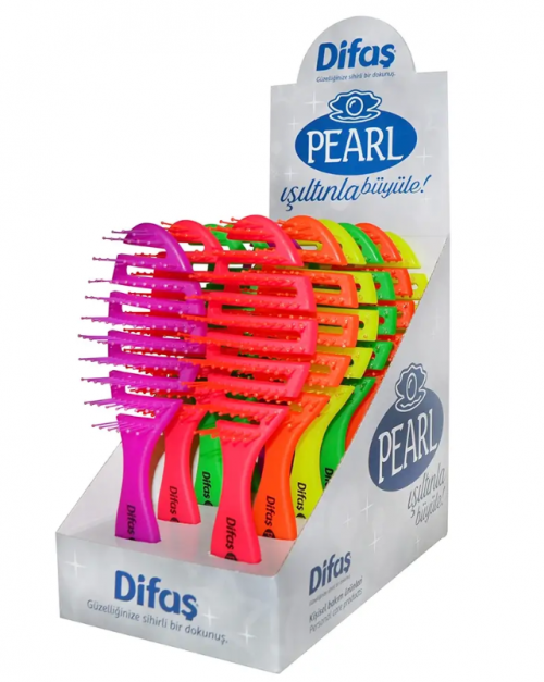 DİFAŞ PEARL HAIR BRUSH*12