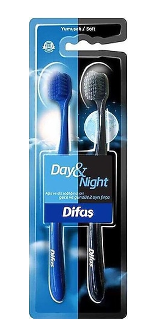DİFAŞ DAY & NIGHT 1+1 Soft Toothbrush Set*12