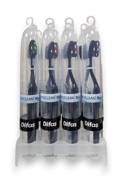 DİFAŞ MEDCLINE BLACK TOOTHBRUSH, BOXED, SOFT*12