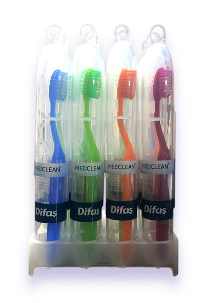 DİFAŞ MEDCLINE TOOTHBRUSH, MEDIUM HARD, BOXED*12