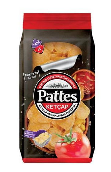 PATTES Chips in a Resealable Bowl with Ketchup 100g*12