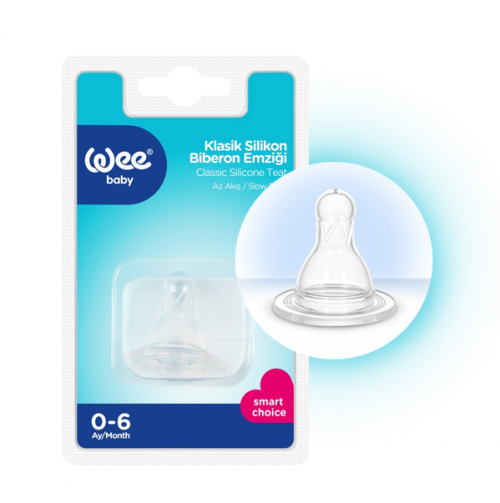 WEE BABY (866) SILICONE BABY BOTTLE PIECE LOW FLOW NO:1*6