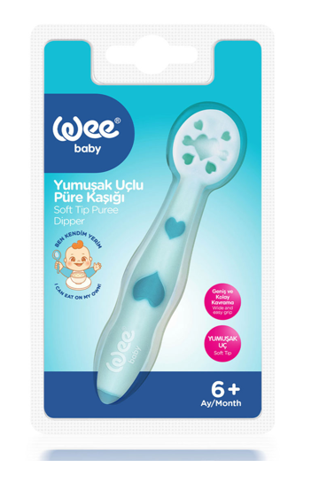 WEE BABY (305) SOFT-TIPPED PUREE SPOON*6