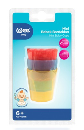 WEE BABY (220) 3-PIECE MINI BABY CUPS*6