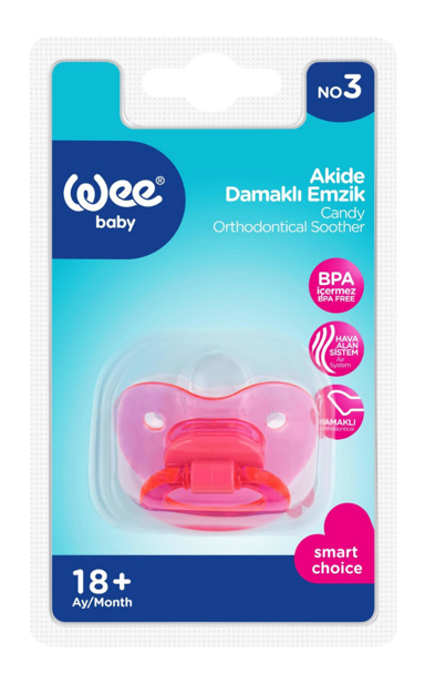 WEE BABY (113) AKIDE ODORLESS PACIFIER NO:3*12