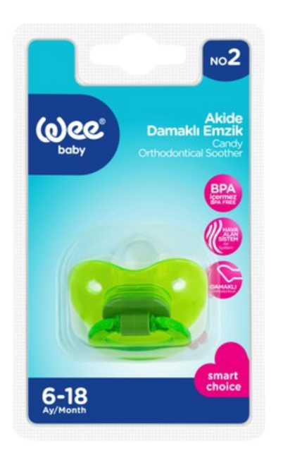 WEE BABY (112) AKIDE ORODD SHAPE PACIFIER NO:2*12