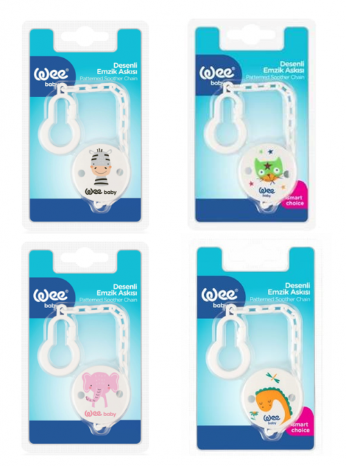WEE BABY (901) PATTERNED PACIFIER STRAP *6