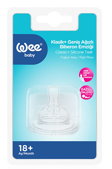 WEE BABY (854) WIDE MOUTH BOTTLE NIPPLE INTENSIVE NO:3*6