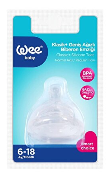 WEE BABY (853) WIDE MOUTH BOTTLE NIPPLE NORMAL NO:2*6
