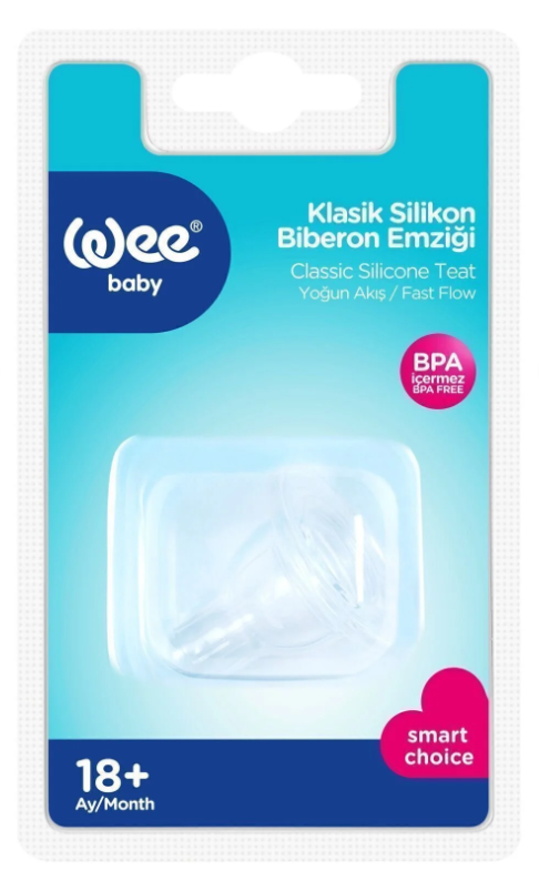 WEE BABY (822) SILICONE BOTTLE NIPPLE DENSE NO:3*6