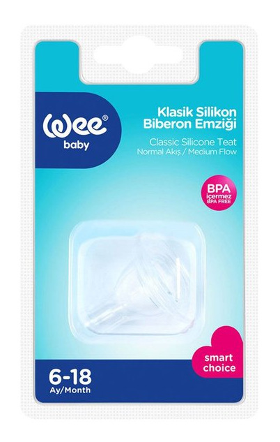 WEE BABY (821) SILICONE BABY BOTTLE NORMAL NO:2*6