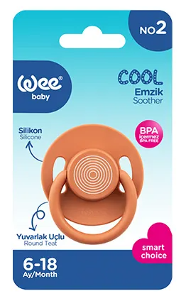 WEE BABY (364) COOL ROUND-TIPPED PACIFIER NO:2*6