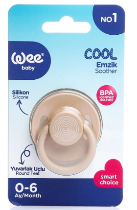 WEE BABY (363) COOL ROUND-TIPPED PACIFIER NO:1*6