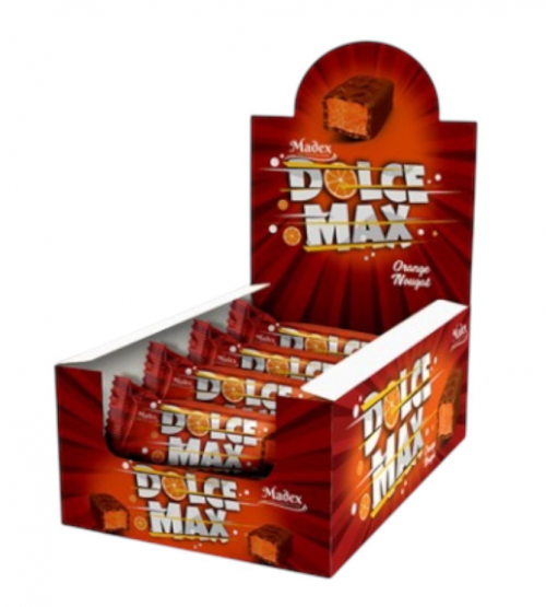 MADEX 30 GR DOLCE MAX ORANGE CHOCOLATE BAR*24