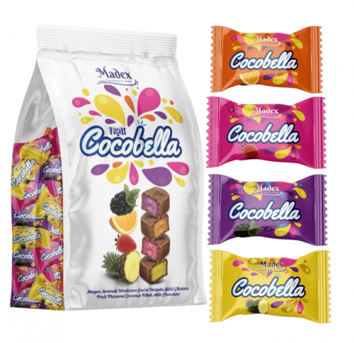 MADEX 1 KG FRUIT FLAVORED CHOCOLATE BAR WITH WALNUTS*8