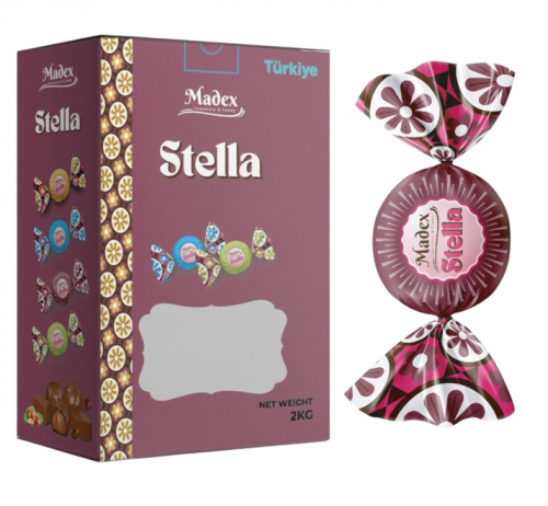 MADEX 2 KG STELLA CREAM FILLING.COCOA.CHOCOLATE.(Burgundy)*6