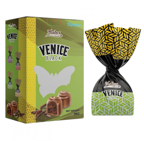 MADEX 2 KG VENICE BLACK CREAM FILLING COCOA CHOCOLATE (GREEN)*6
