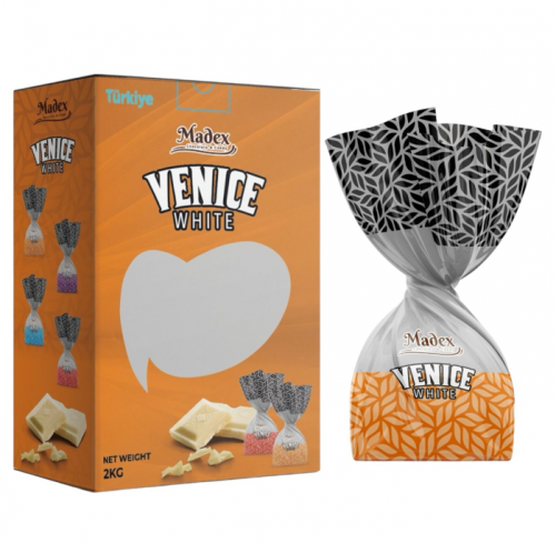 MADEX 2 KG VENICE WHITE CREAM FILLING COCOA CHOCOLATE (ORANGE)*6