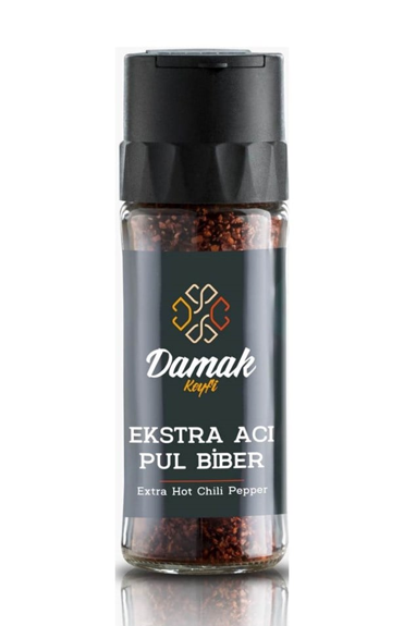 DAMAK EXTRA HOT CHILI PEPPER FLAKES 40 GR GLASS*6