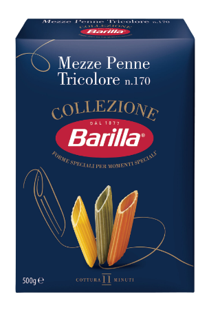 BARİLLA 500 GR MEZZE PENNE TRICOLORE*14