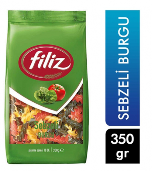 FILIZ VEGETABLE SPIRAL PASTA 350 GR*12