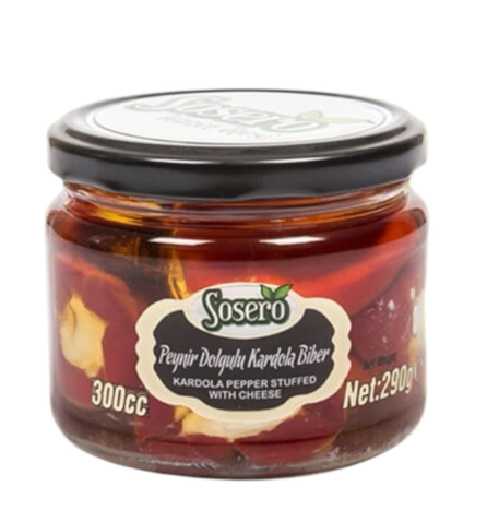 SOSERO CHEESE-FILLED KARDOLA PEPPER 290 GR JAR *12