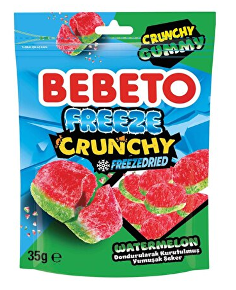 BEBETO 35 GR FREEZE CRUNCHY WATERMELON*12