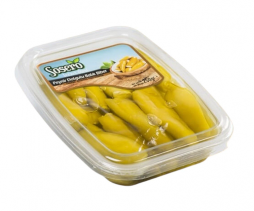 SOSERO JALAPENO PEPPER FILLED WITH CHEESE 250 GR VACUUM PACKED*12