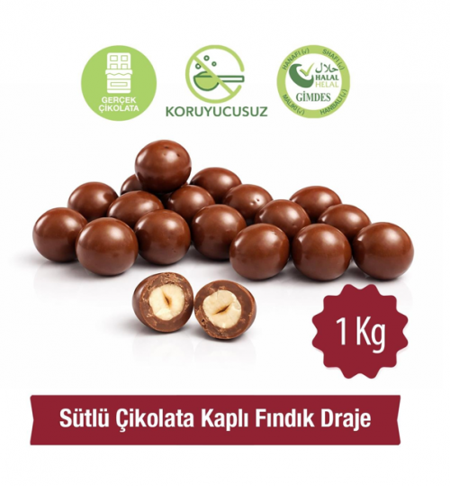 MILAT (5750) MILK-COATED HAZELNUT DRAGEES 1 KG*5
