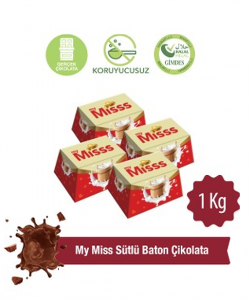 MILAT (5001) MY MISS MILK CHOCOLATE BATON. 1 KG*5