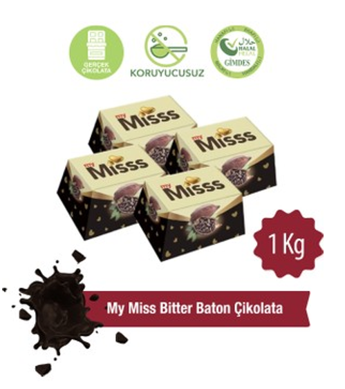 MILAT (5002) MY MISS BITTER CHOCOLATE BATON. 1 KG*5