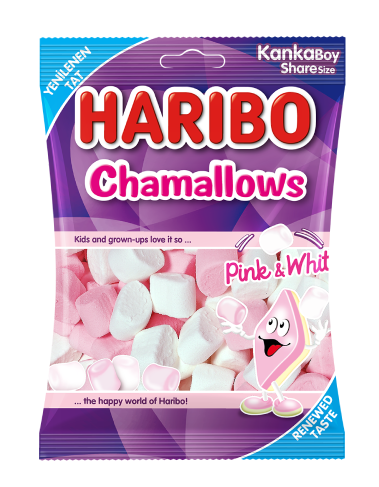 HARİBO 70 GR CHAMALLOWS PINK WHITE*24