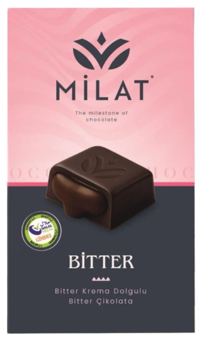 MILAT (1603) BITTER CHOCOLATE FILLED 60 GR*12