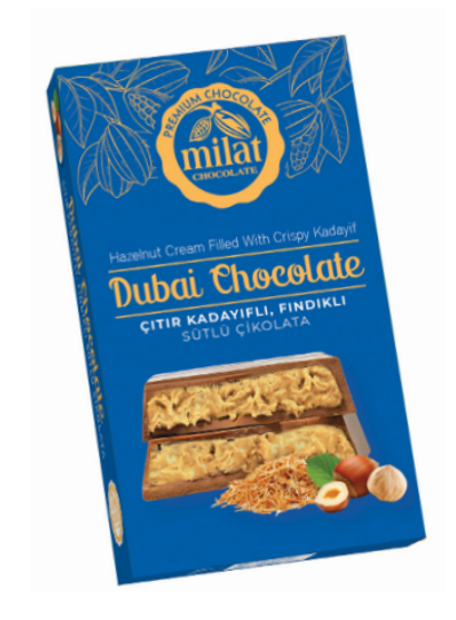 MİLAT (1630) DUBAI HAZELNUT CHOCOLATE 60 GR*12