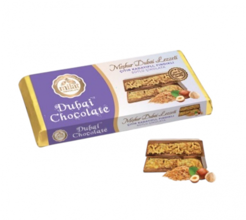 MİLAT (1051) DUBAI CHOCOLATE WITH HAZELNUT 185 GR*24