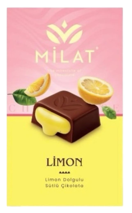MILAT (1608) LEMON FILLED MILK CHOCOLATE 60 GR*12