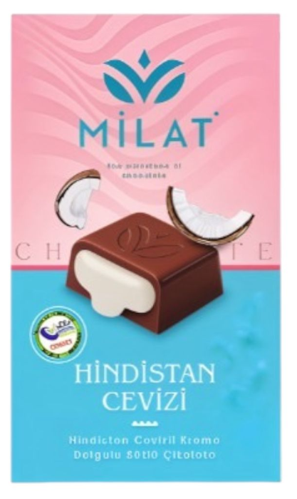 CHRIST (1611) INDIA. WALNUT FILLED. MILK CHOCOLATE 60 GR*12