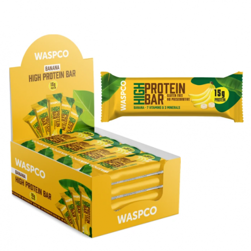 WASPCO 50 GR HIGH PROTEIN BANANA BAR*30