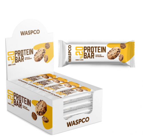 WASPCO 40 GR PROTEIN COOKIE FLAVOR BAR*16