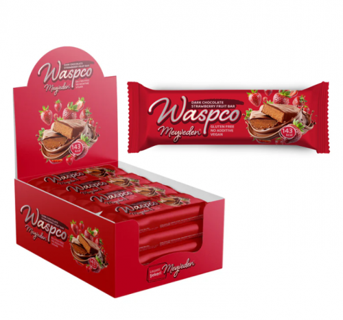 WASPCO 35 GR CHOCOLATE COATED STRAWBERRY BAR*12