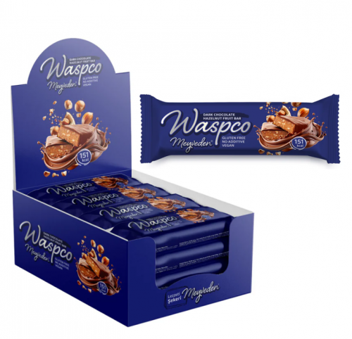 WASPCO 35 GR CHOCOLATE COATED HAZELNUT BAR*12