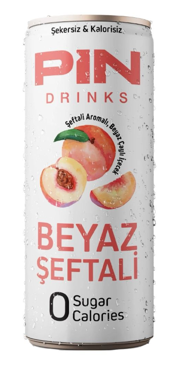 PIN DRINKS 250 ML WHITE PEACH TIN CAN*24