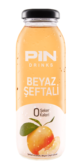 PIN DRINKS 250 ML WHITE PEACH GLASS*24