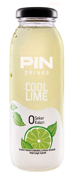 PIN DRINKS 250 ML COOL LIME GLASS*24