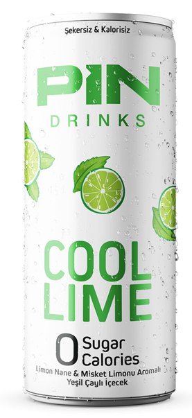 PIN DRINKS 250 ML COOL LIME CAN*24