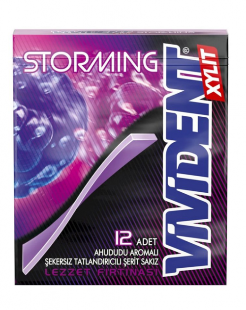 VIVIDENT 33 GR WALLET STORMING RASPBERRY BLACKCURRANT*18