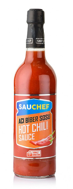 SAUCHEF HOT CHİLİ SOS 840 GR CAM*12